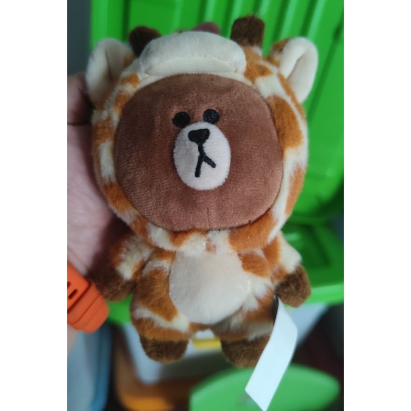 [KOLPRI] GANCI BONEKA LINE FRIENDS BROWN ORI ( JERAPAH )