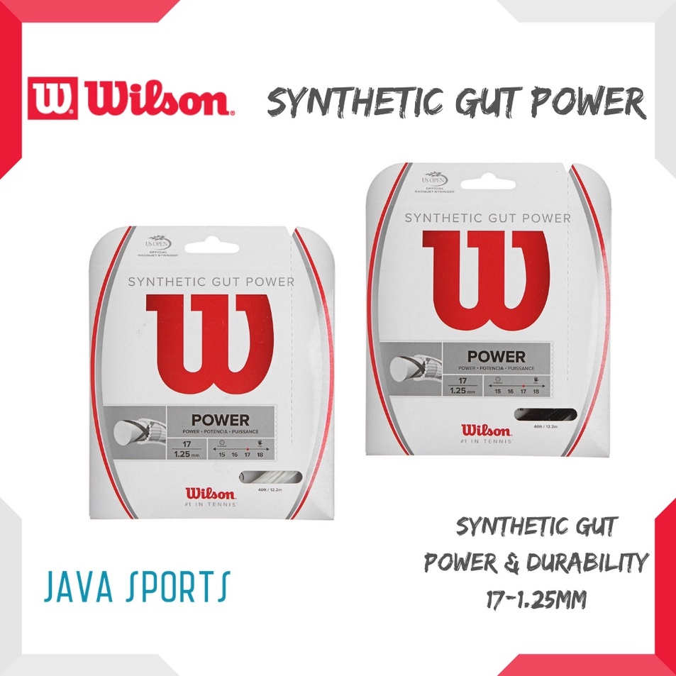 Pusat Obral  Senar Raket Tenis Wilson Synthetic Gut Power Synthetic Gut Power