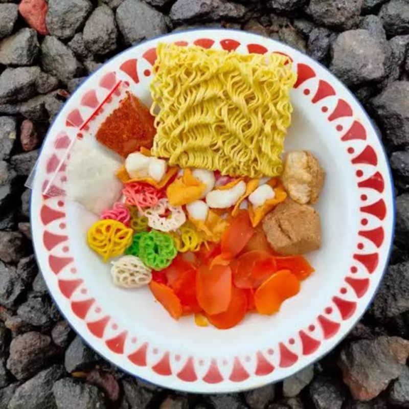 

Seblak instant kerupuk komplit enak pedas