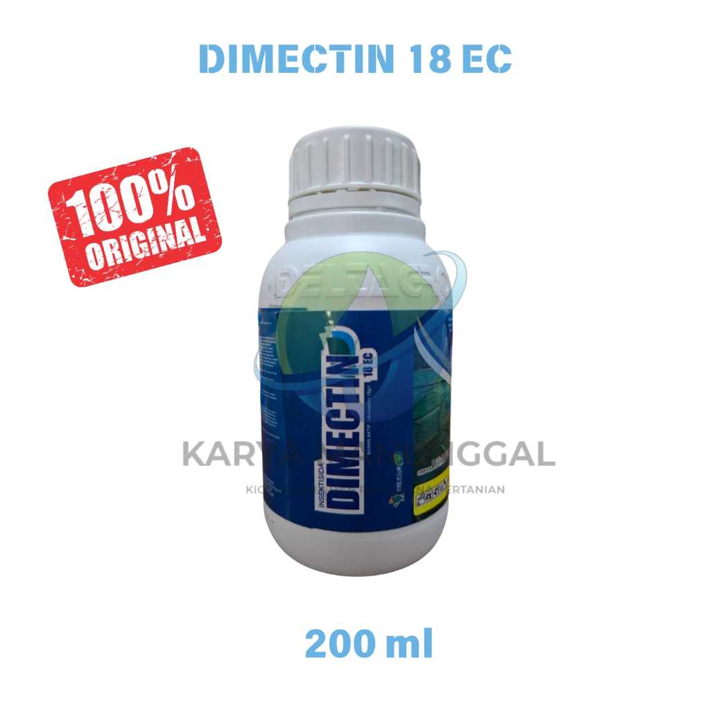 Dimectin 18EC kemasan 200ml bahan aktif Abamectin insektisida untuk trips