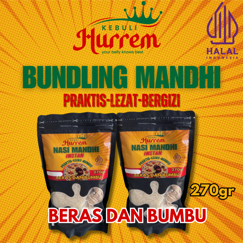 

PAKET BUNDLING MANDHI INSTANT PRAKTIS CUKUP UNTUK 4-6 PORSI