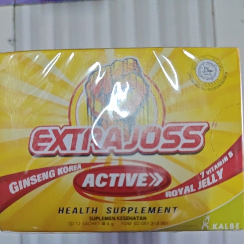 

Extrajoss Active isi 12Sachet. 1 Kotak