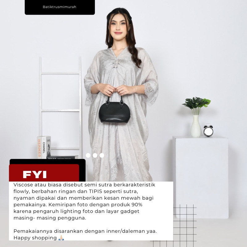 BestPromo Kaftan Viscose Polos, Kaftan Midi, Kaftan Lace Viscose