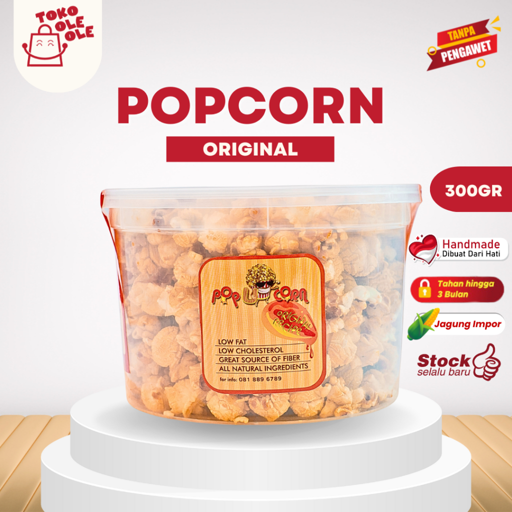 

Popcorn Rasa Original Premium / Jagung Popcorn Camilan Snack Jagung 300gr