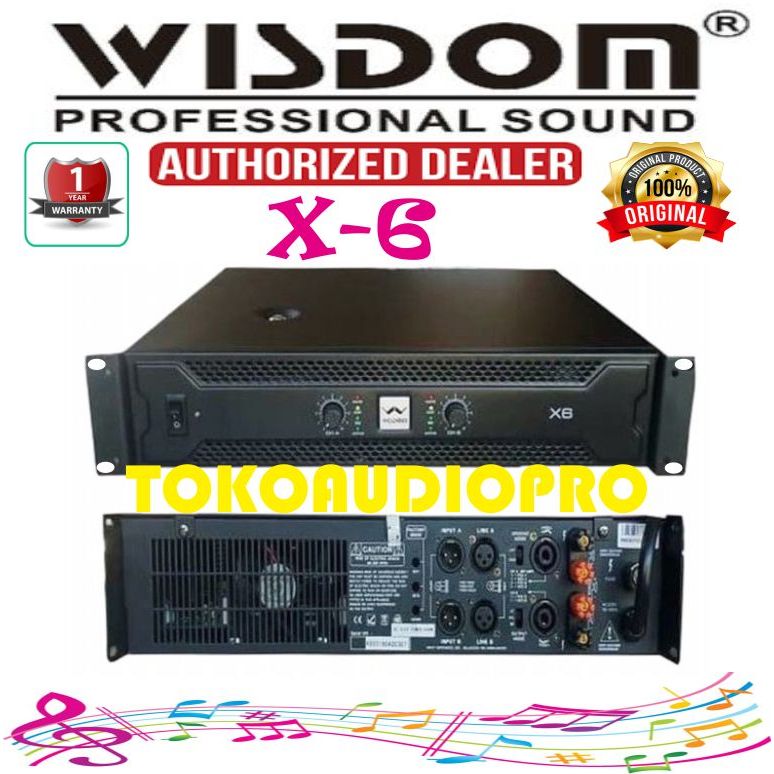Wisdom X6 Power Amplifier Wisdom X-6