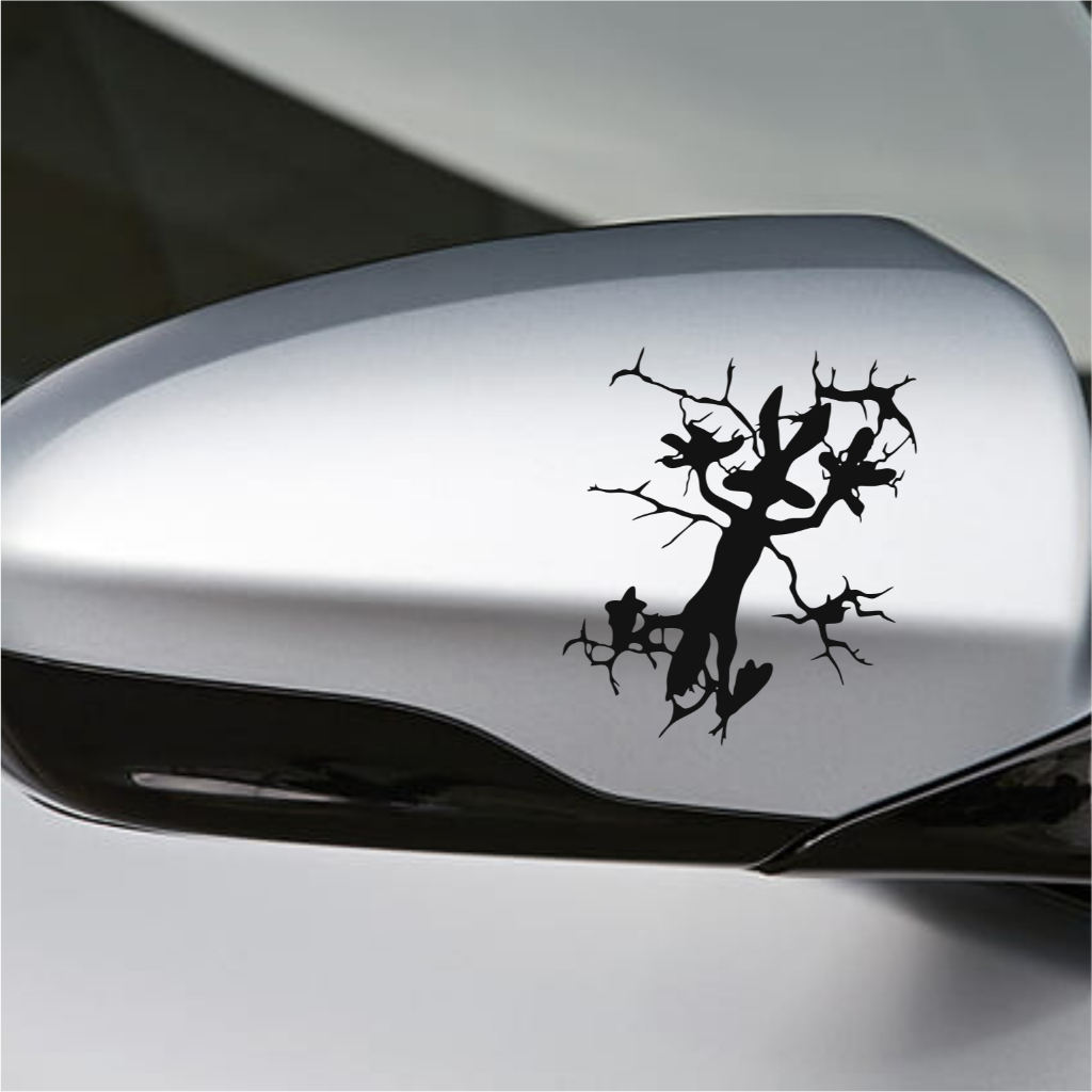 CUTTING STCKER MOBIL KELINCI RABBIT STIKER SPION MOBIL UNIK MURAH