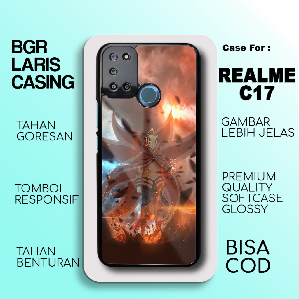 Case Realme C17 Terbaru - Realme C17 - Motif Narto baru - Hardcase Premium Glossy - Softcase Hp Real