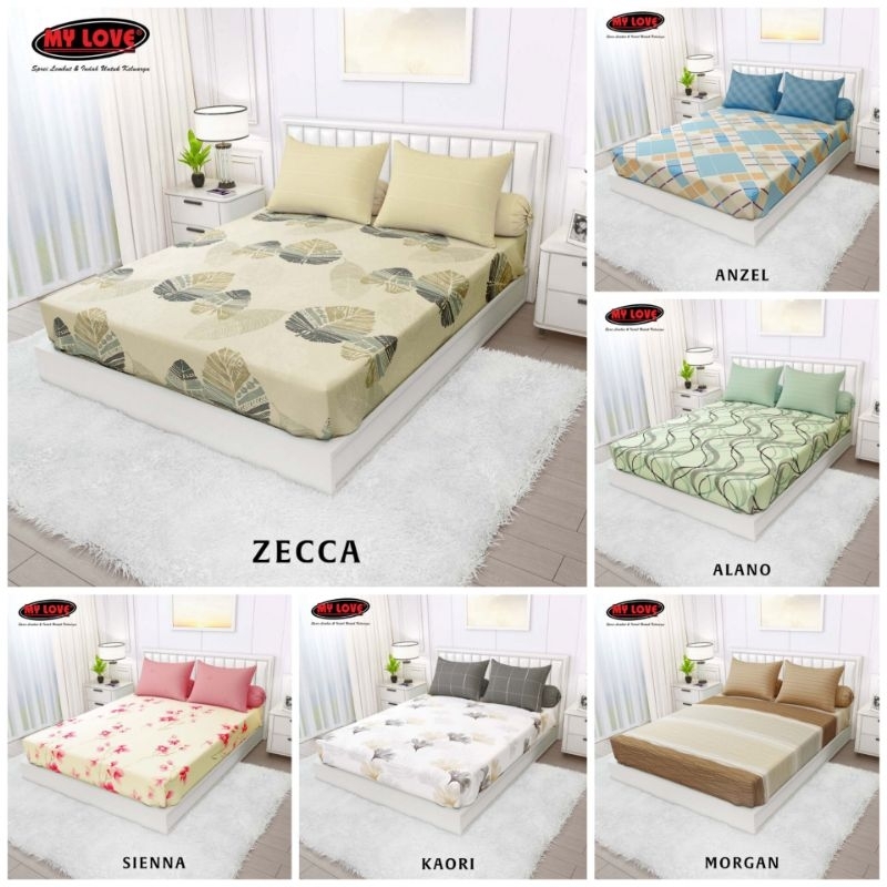 Seprai / Sprei 180x200 My Love Tinggi 30 Cm /Seprei My love Motif Baru