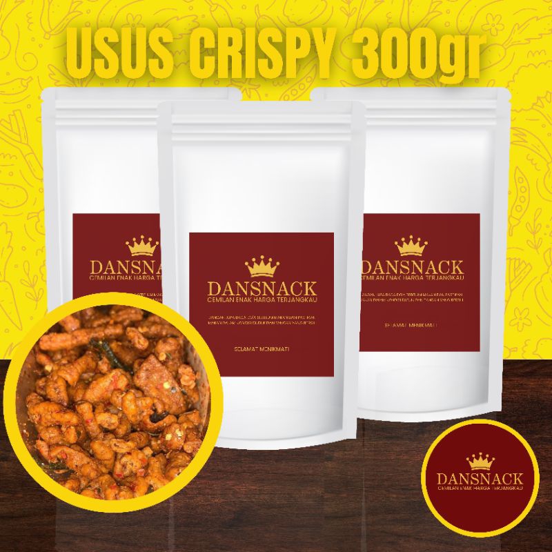 

USUS CRISPY 300gr Pedas & Original || Dansnack