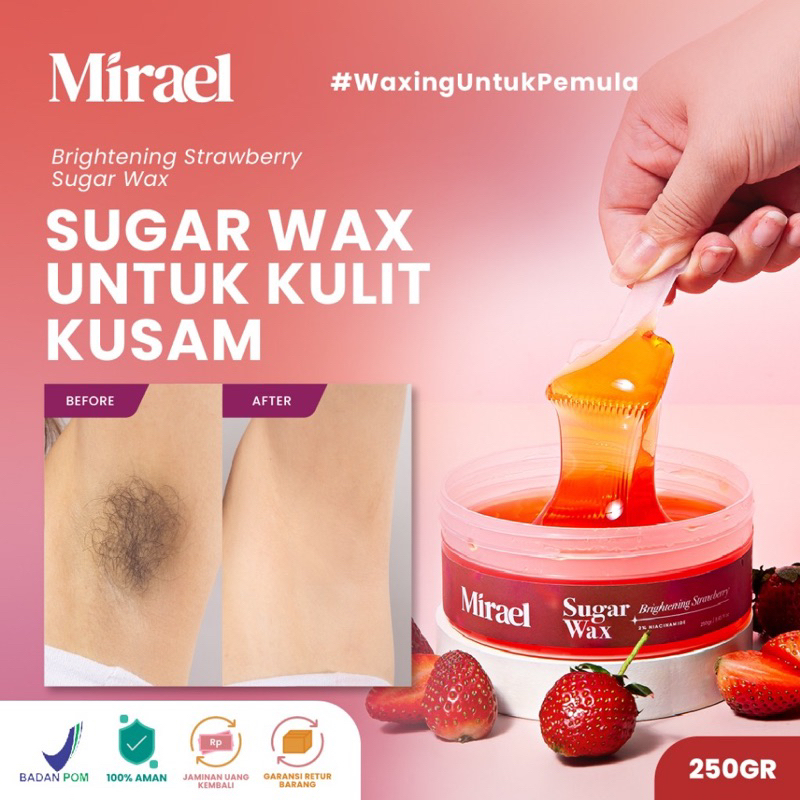 (EXP 2026) MIRAEL Sugar Waxing Kit | Sugar Waxing | Hair Removal PENGHILANG BULU / milk tea brown su