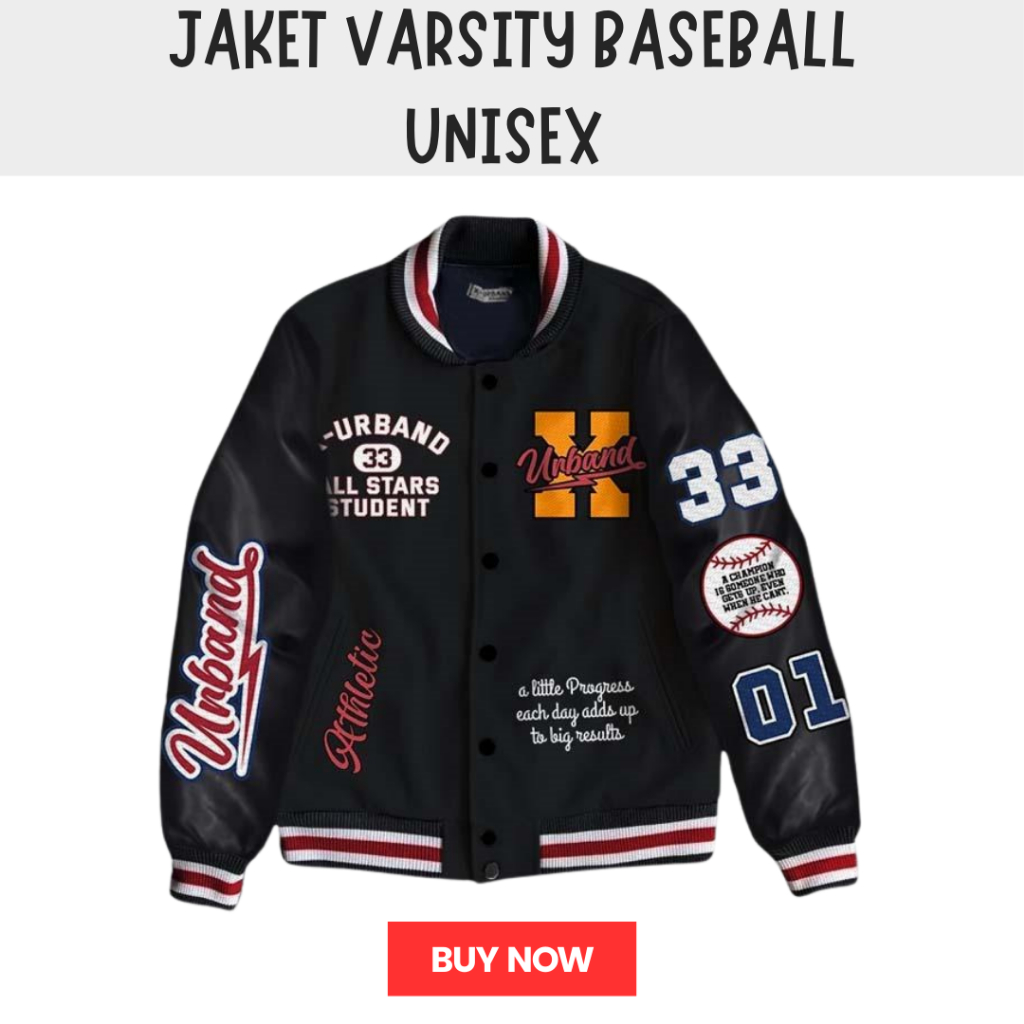 Varsity Jacket - Jaket Baseball Varsity Original - Jaket Varsity Cowok Cewek - Varsity Jacket Origin