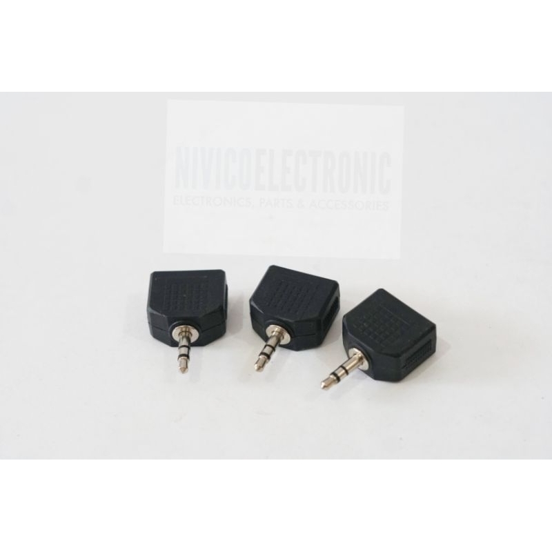 Jack T Mini Konverter Double Stereo to 1 Mini Stereo 3.5mm
