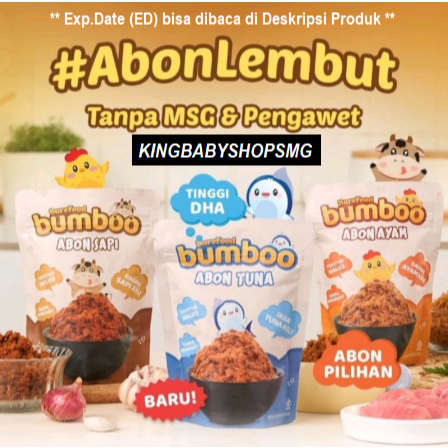 

KBS BareFood Bumboo Abon Ayam & Sapi 100gr | Tuna 75gr [HALAL Non MSG & Tanpa Pengawet]