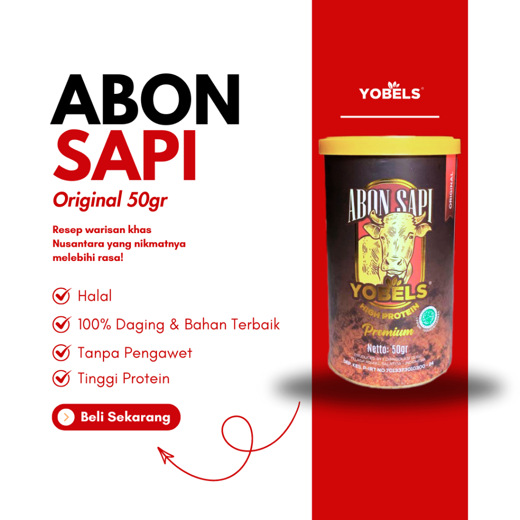 ABON YOBELS Abon Sapi Original 50gr