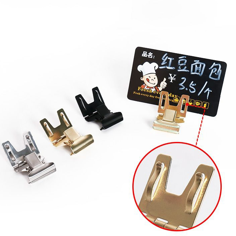 

5pcs Jepit Harga Bahan Logam Clip Penjepit Label Hanger Pop Display Harga Promo