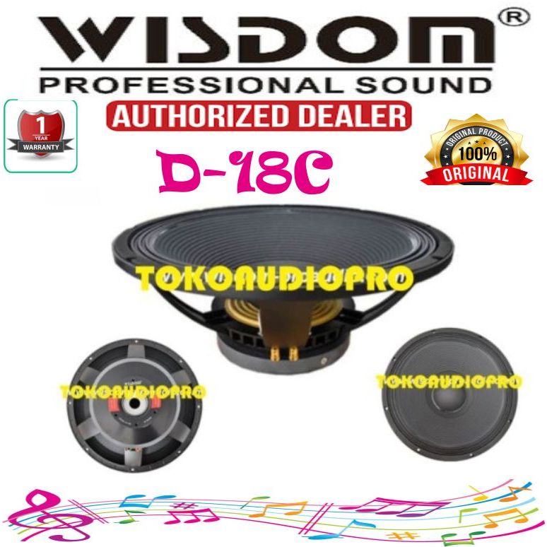 Speaker Component Wisdom D18C 18 Inch Speaker Component  D-18C