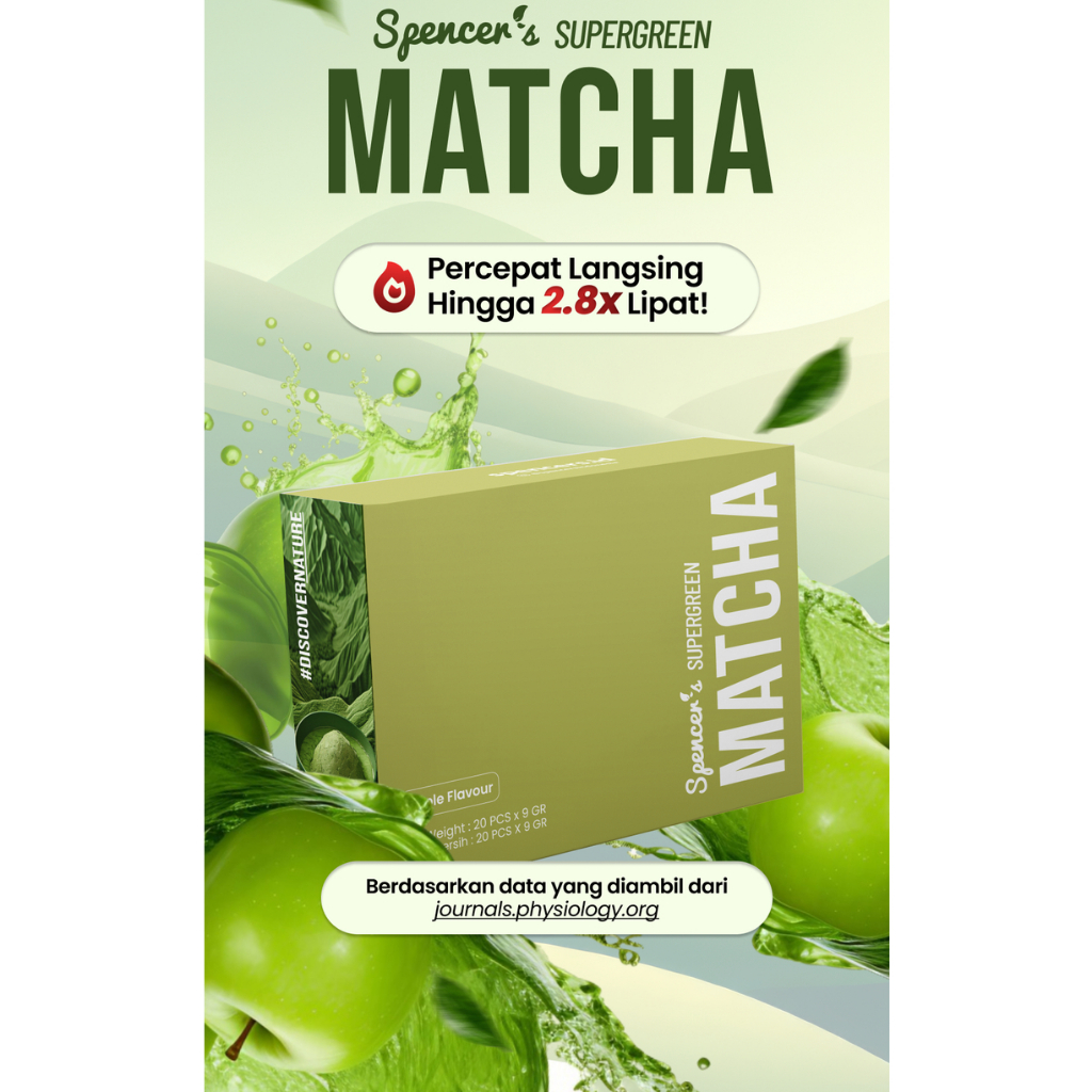 

MAKANAN DIET . Supergreen MATCHA SOLUSI RAMPING SEHAT ALAMI