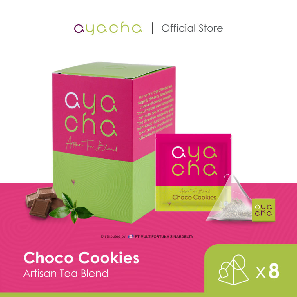 Ayacha Artisan Tea - Choco Cookies | Tea Bag 8 Pcs | Teh Bunga Celup Teh Fruity