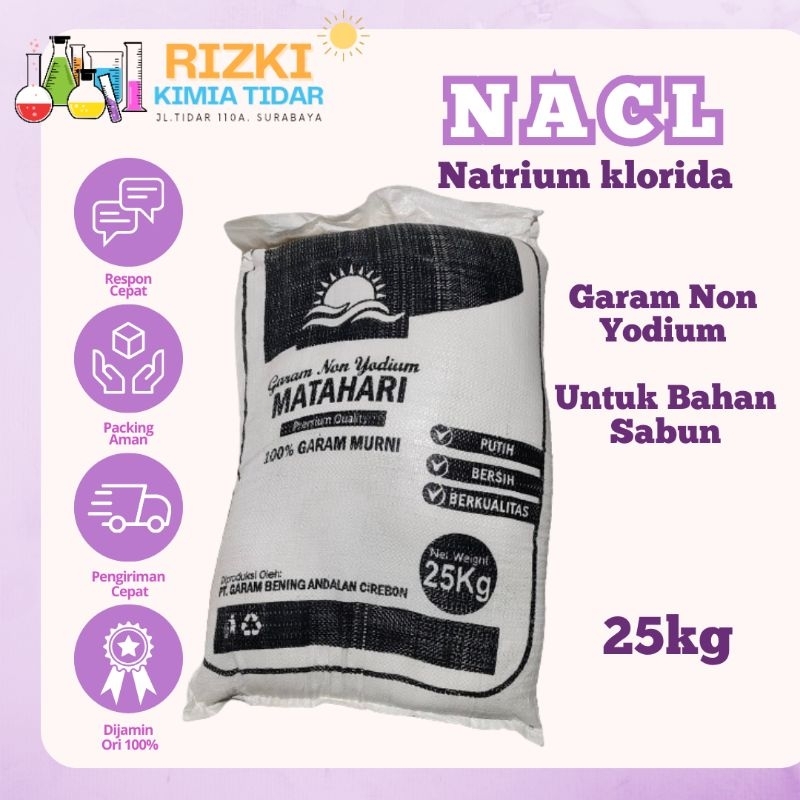 

NACL Garam Industri Non Yodium Sodium Natrium Chloride