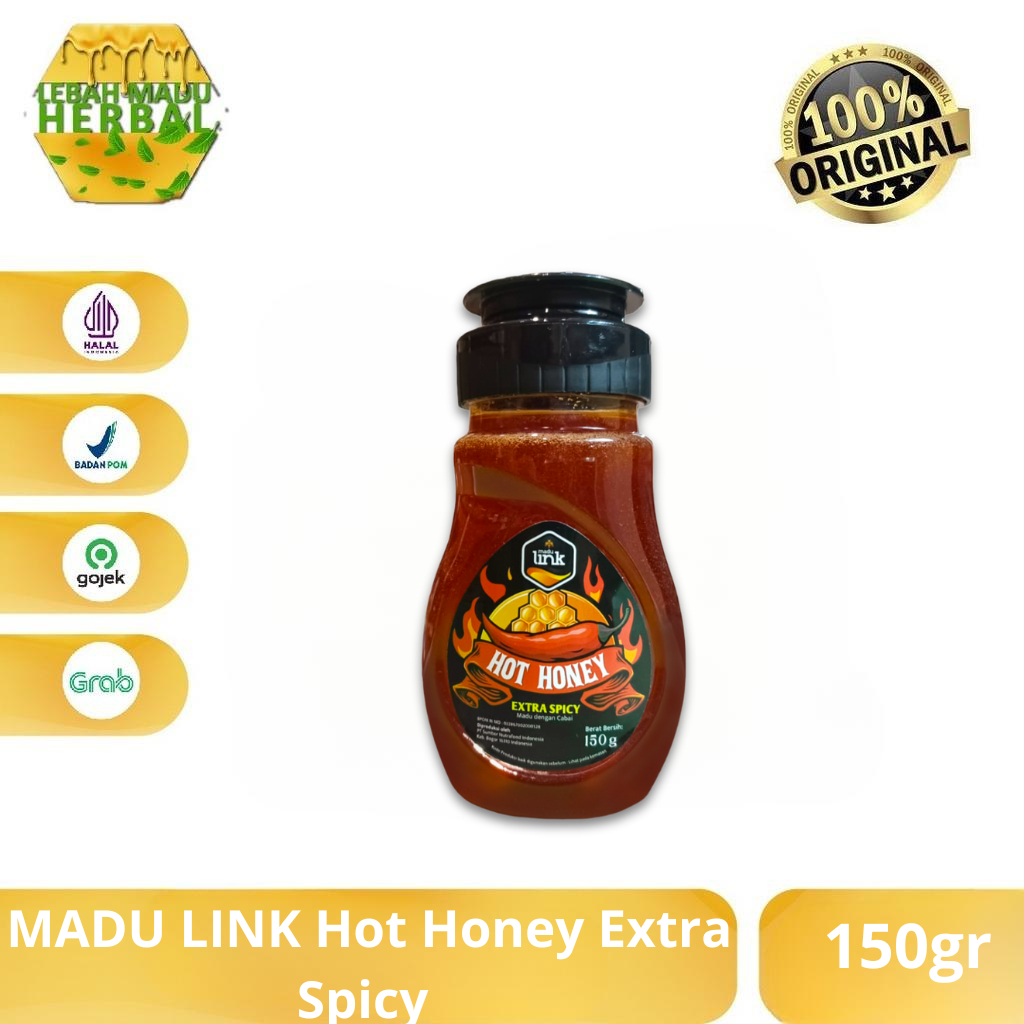 

MADU LINK - Hot Honey Extra Spicy Madu Pedas 150gr