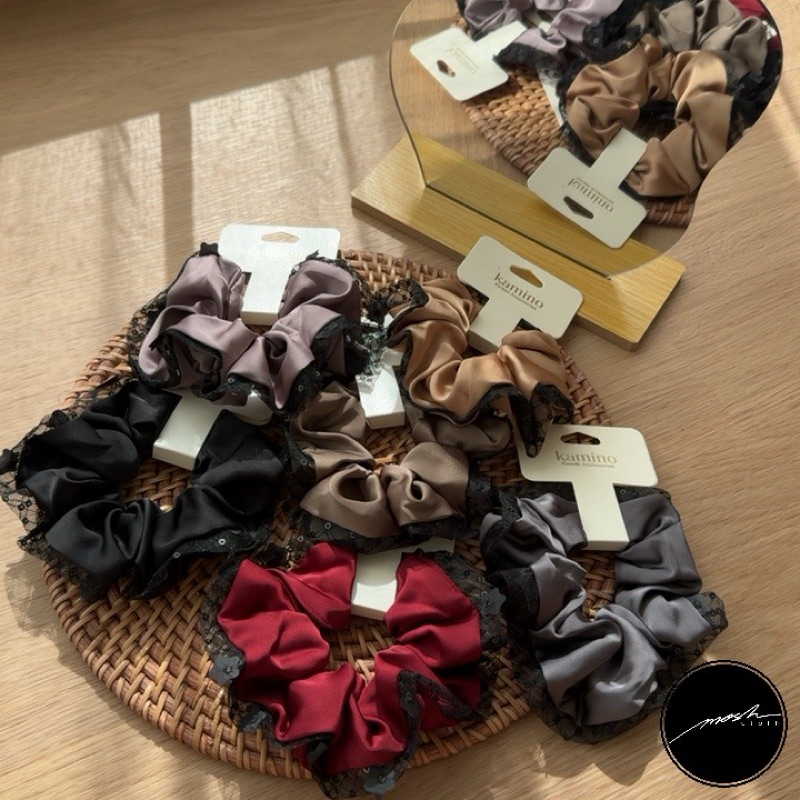 scrunchie korea / scrunchie import / ikatan rambut korea / iketan rambut lucu / iketan rambut korea 