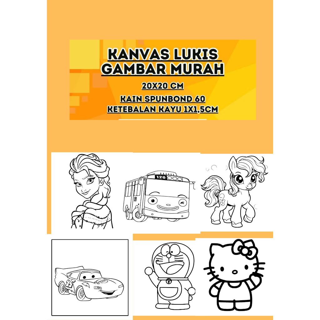 

KANVAS LUKIS SKETSA GAMBAR MURAH 20X20 CM