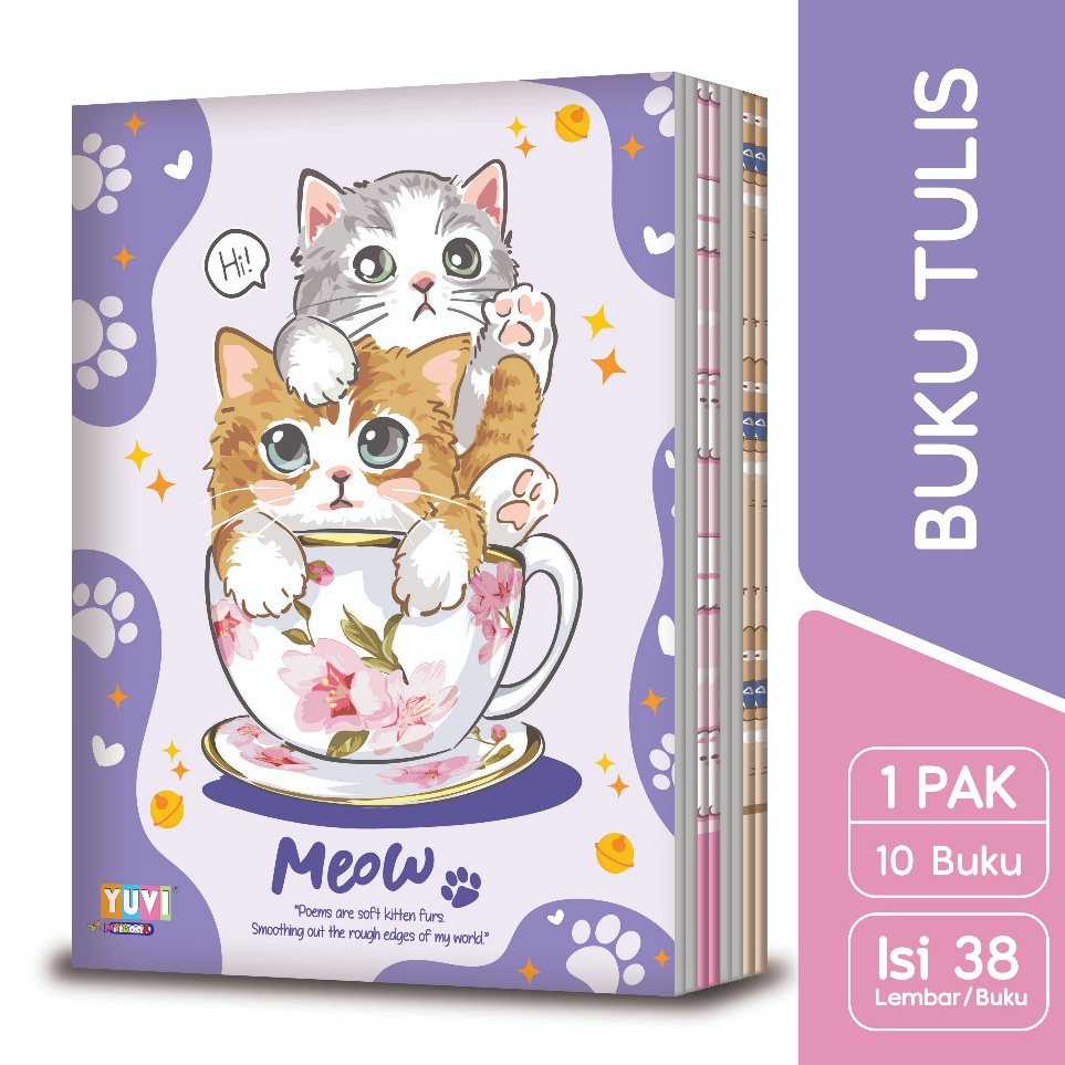 

My Book Yuvi Buku Tulis Cat Cartoon 38 Lembar 1 Buku KODE R4Z3