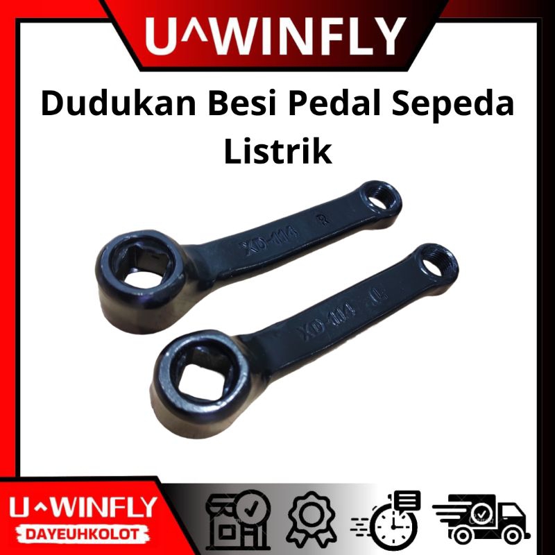 Dudukan Besi Pedal / Besi Pedal Universal  Sepeda Listrik Kode ML-102 Original
