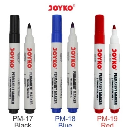 

12 PCS Spidol Permanent Joyko Pm17 KODE U2L1
