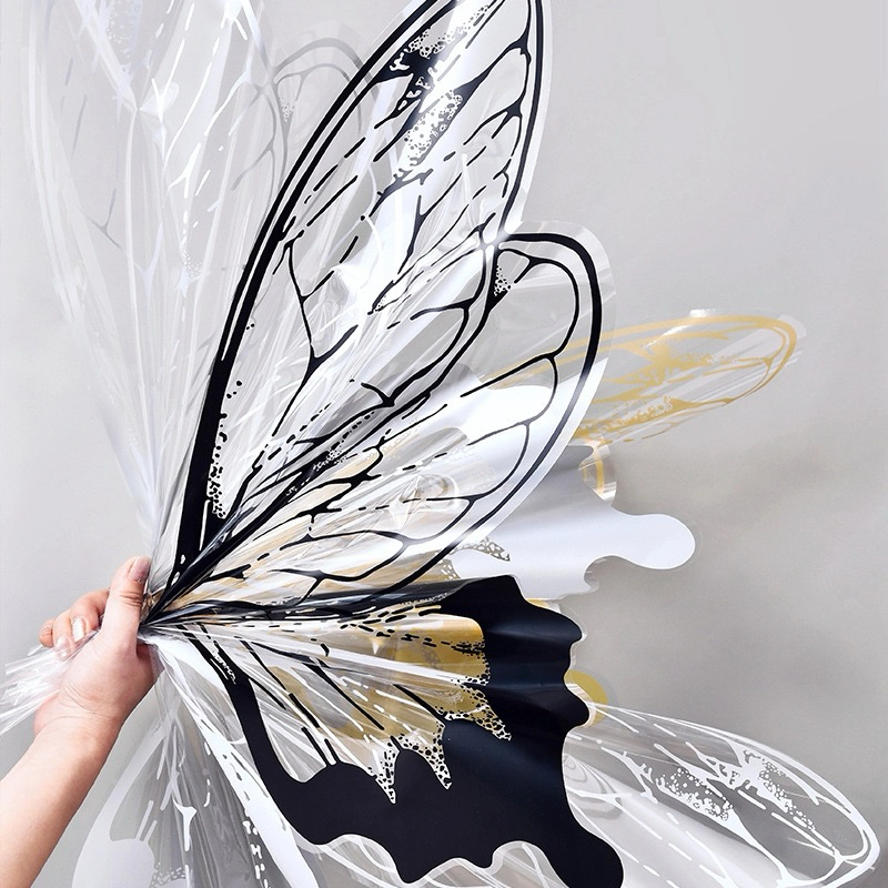 

WP000024 Crystal Butterfly Wrapping / Buket wrapping motif kupu-kupu / buket bunga