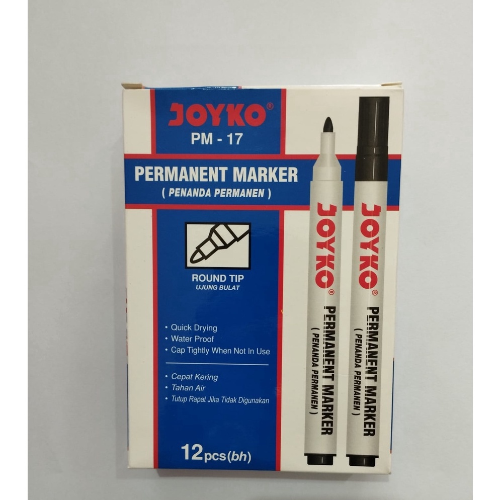 

KODE F6L4 Per Kotak Spidol Permanent Marker Joyko PM17