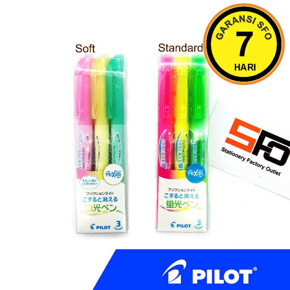 

Erasable Highlighter Pilot Frixion Light isi 3 KODE X1M9