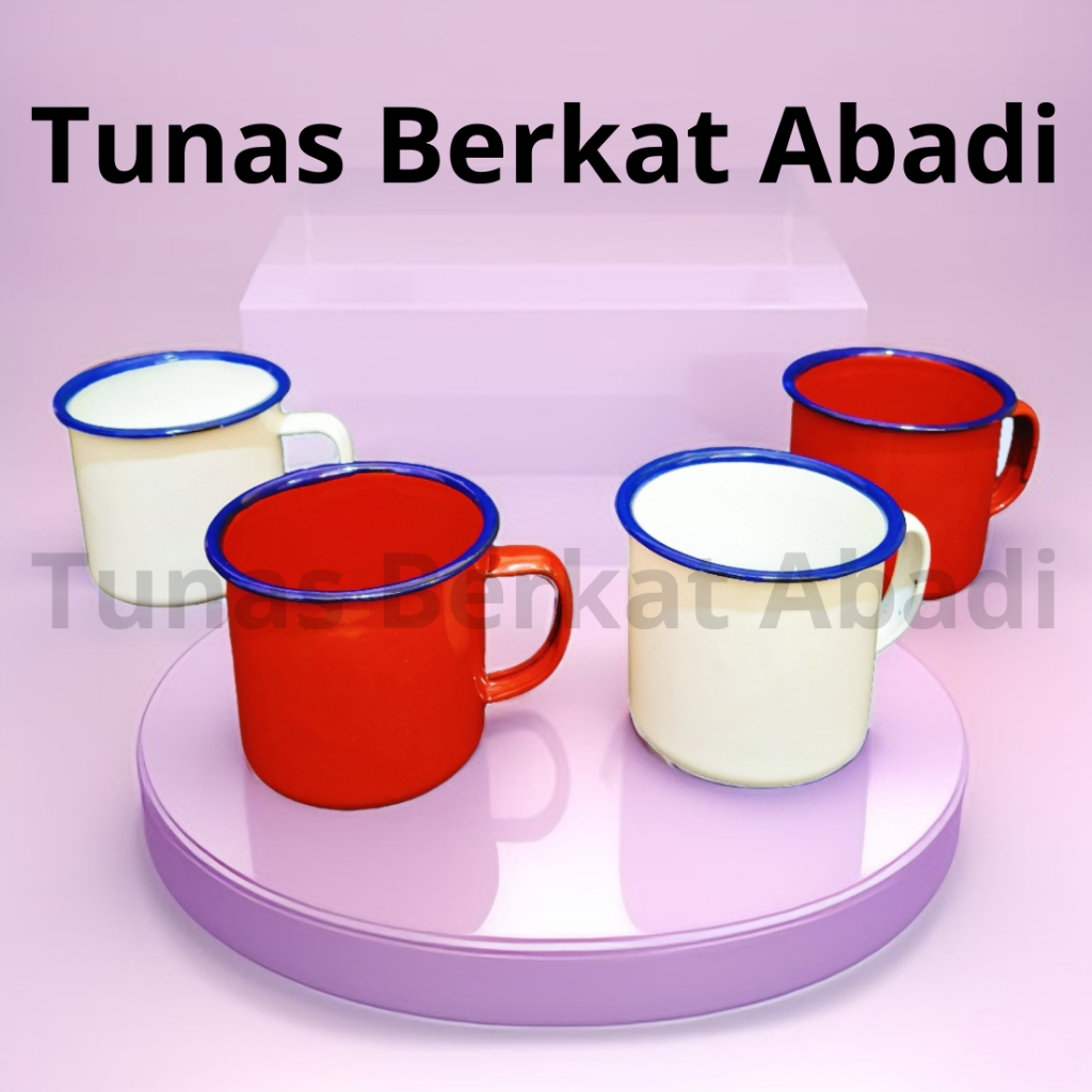 Mug / Cangkir / Gelas Enamel Polos