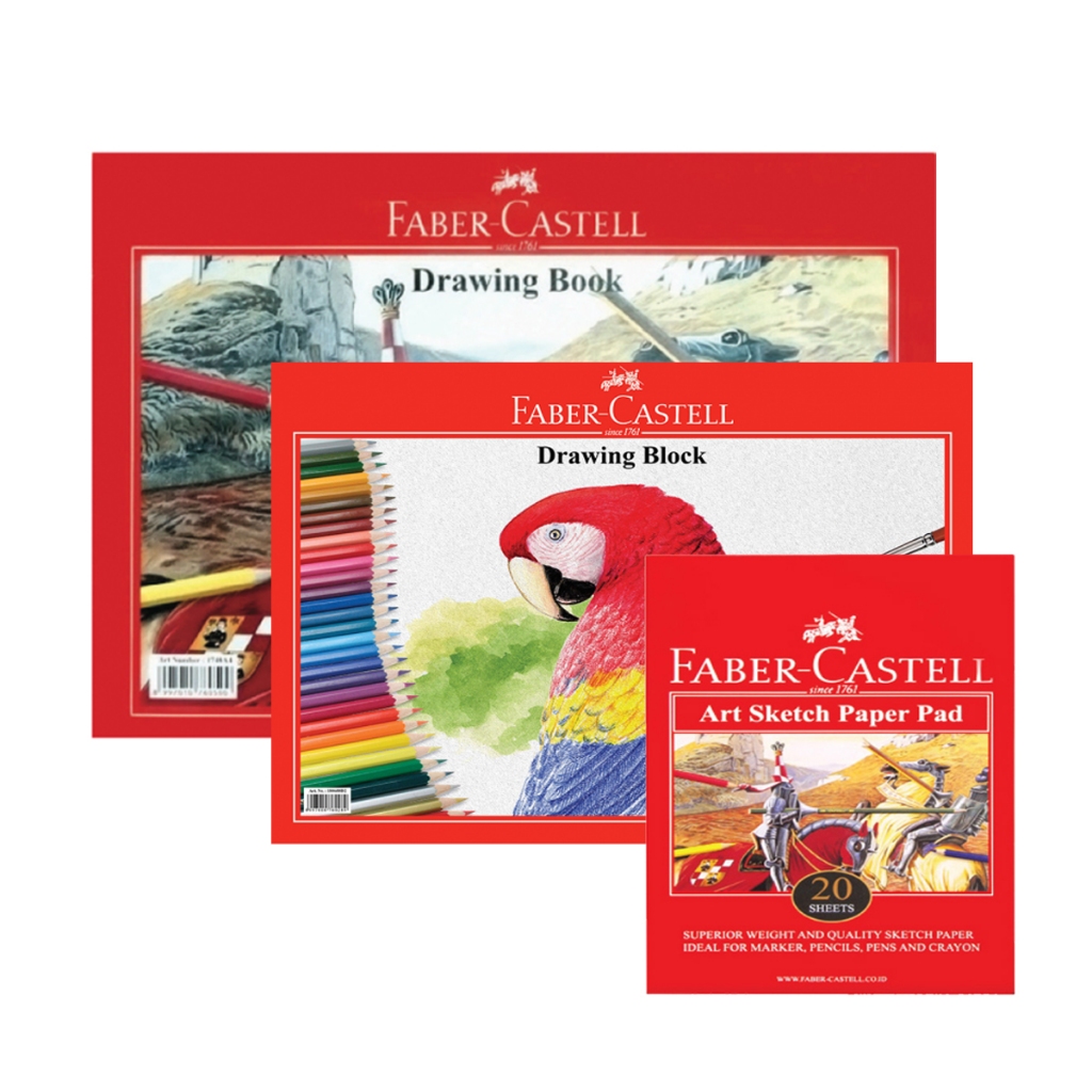 

Faber Castell Buku Gambar A3 A4 A5 Tebal 200 gsm Isi 12 / 20 Lembar Drawing Book Faber Castel