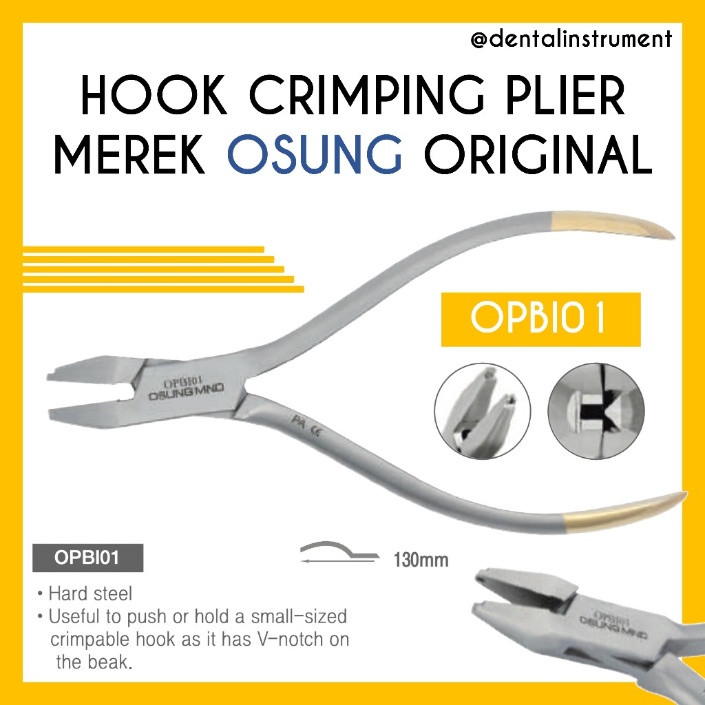 Osung Hook Crimping Plier / Dental Tang Crimpable Ortho Orto Original