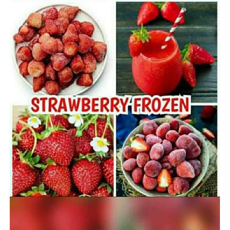 

Strawberry Frozen Kemasan 1kg
