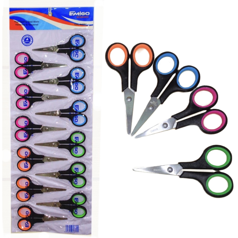 

1 LSN 12 PCS Gunting Emigo EML845BL Renteng Uk Kecil e C5C3