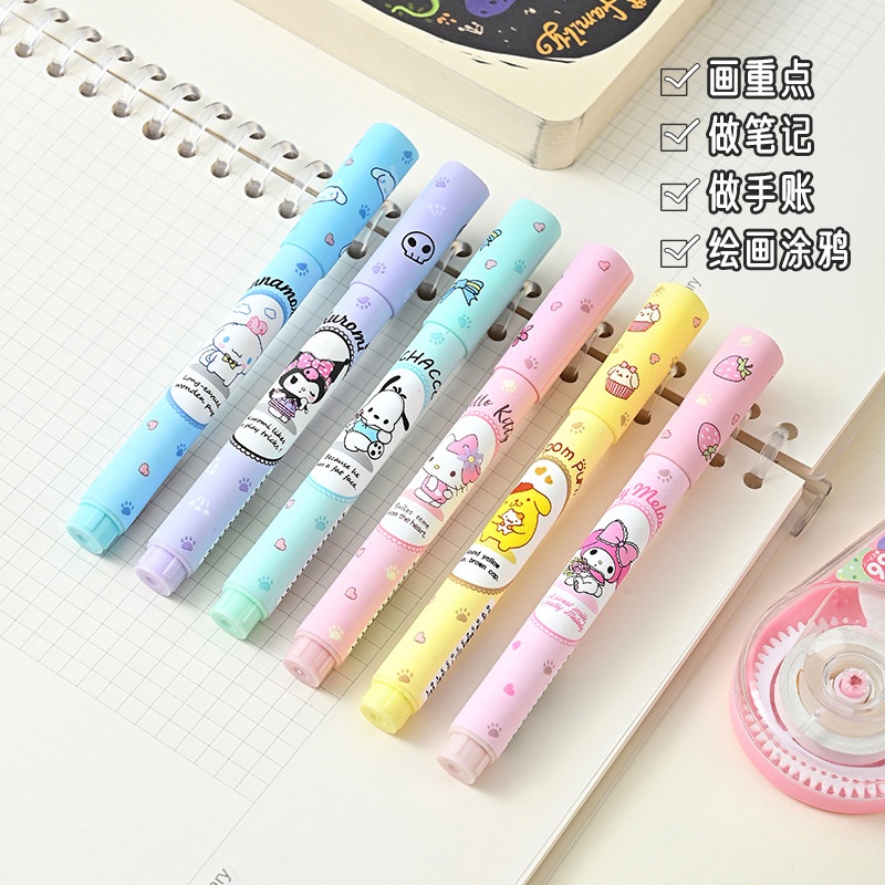 

SERBA MURAH Highlighter Stabilo 6in1 Sanrio Spidol Warna Warni Lucu