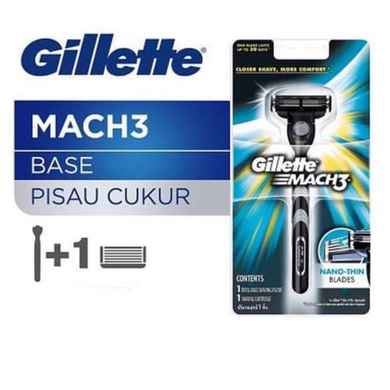 Gillette Mach3 Base Pisau Cukur