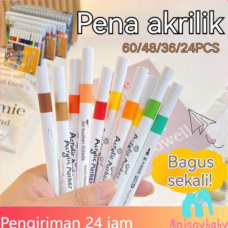 

CODAcrylic Marker Warna Siswa TK Didedikasikan Tahan Air Tidak Memudar DIY Lukisan Warna Pena Spidol Set Lengkap Pena Cat Air 2436486PCS q B8B2