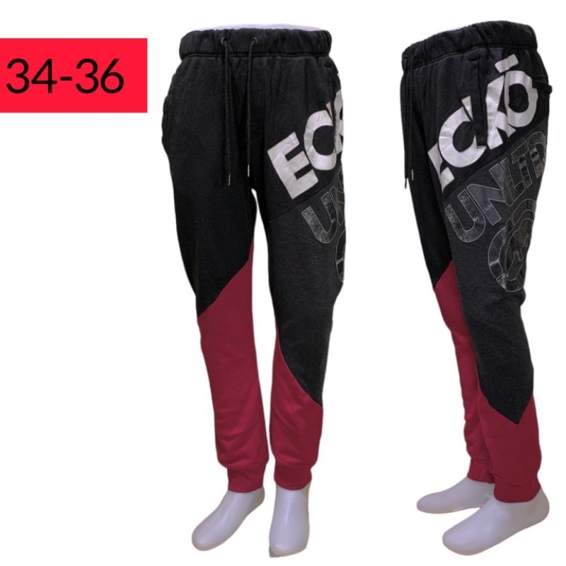 Celana panjang jogger - sweatpants ECKO UNLT ( size 34 - 36 )