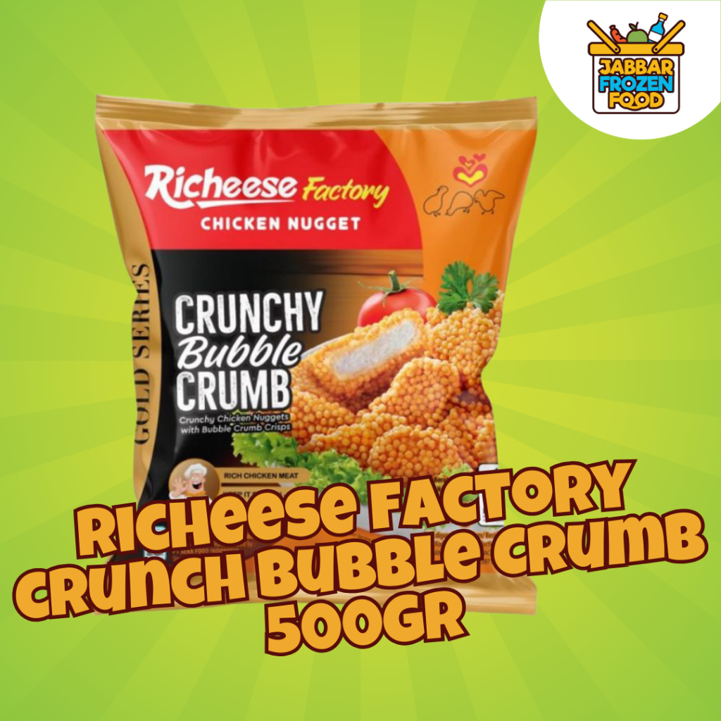 

Nugget Richeese Factory Crunchy Bubble Crumb Chicken Nugget Naget Ayam