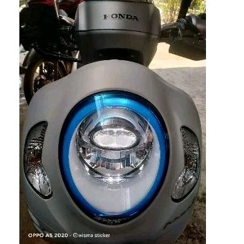 Sticker lampu Scoppy 2021/ Sticker Scoopy New/Sticker alis Scoopy pelangi/Sticker lampu scoopy