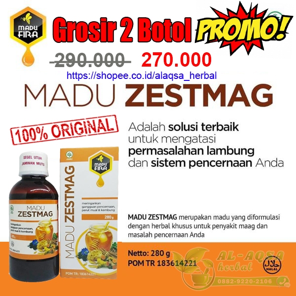 

Paket Madu Zestmag 280 Gram - Madu zetsmag Obat Lambung Dan Maag