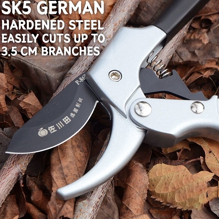

GERMAN STEEL Extra Sharp Gardening Pruning Shears Gunting Dahan Ranting Bunga Tanaman gunting dahan dan ranting g J1F7