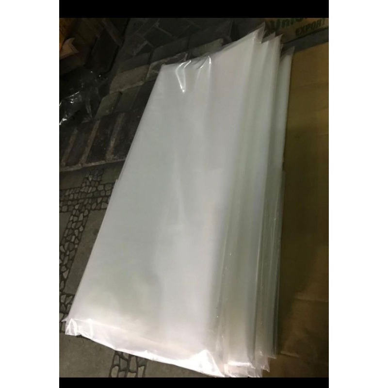 Kantong Plastik Bening Besar PE 100x180 Tebal 0,8 Plastik Jumbo Bening Tebal