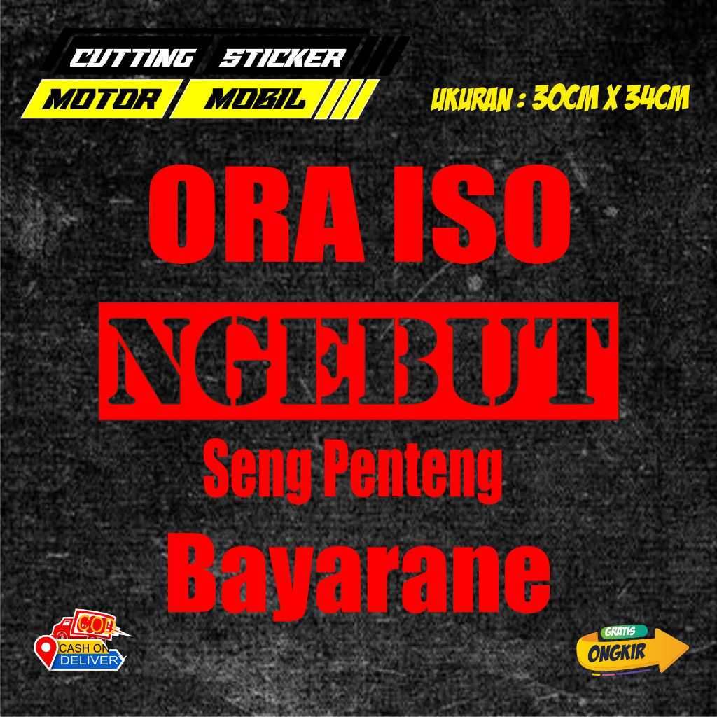 STIKER KATA KATA UNTUK MOBIL TRUCK/L300/PICKUP STIKER KATA KATA KEREN