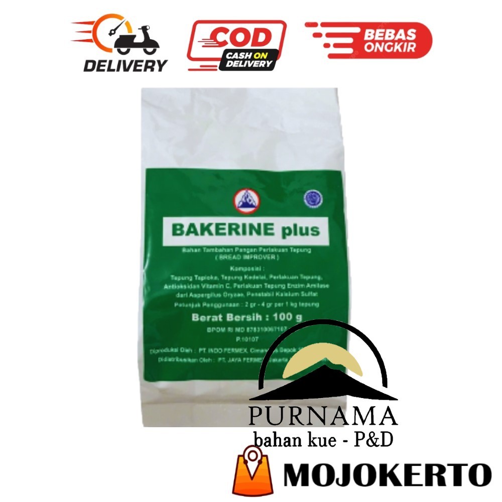 

BAKERINE PLUS 100GR PELEMBUT PENGHALUS PENGEMPUK SERAT ROTI DONAT BREAD IMPROVER HALAL