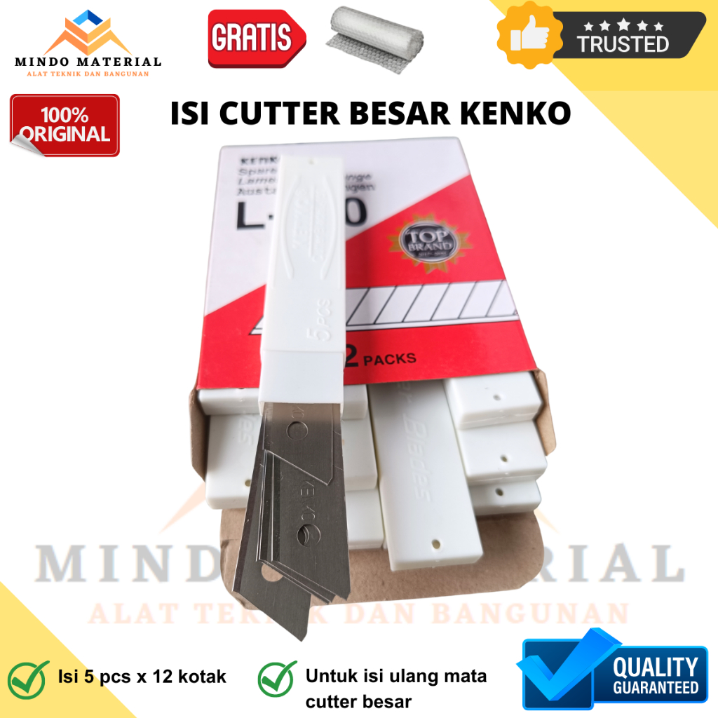 

Isi Cutter Besar KENKO L 150 Refill 60 pcs