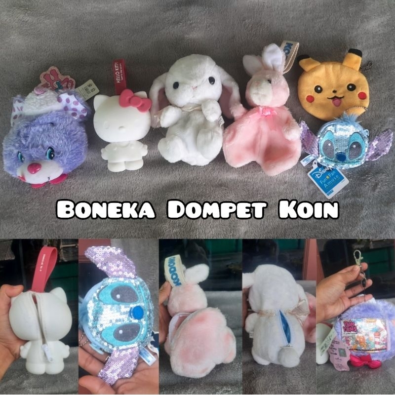 Boneka Dompet Koin CB Care Bears Stitch Dompet Kartu Tas Original Like New Tarik Getar
